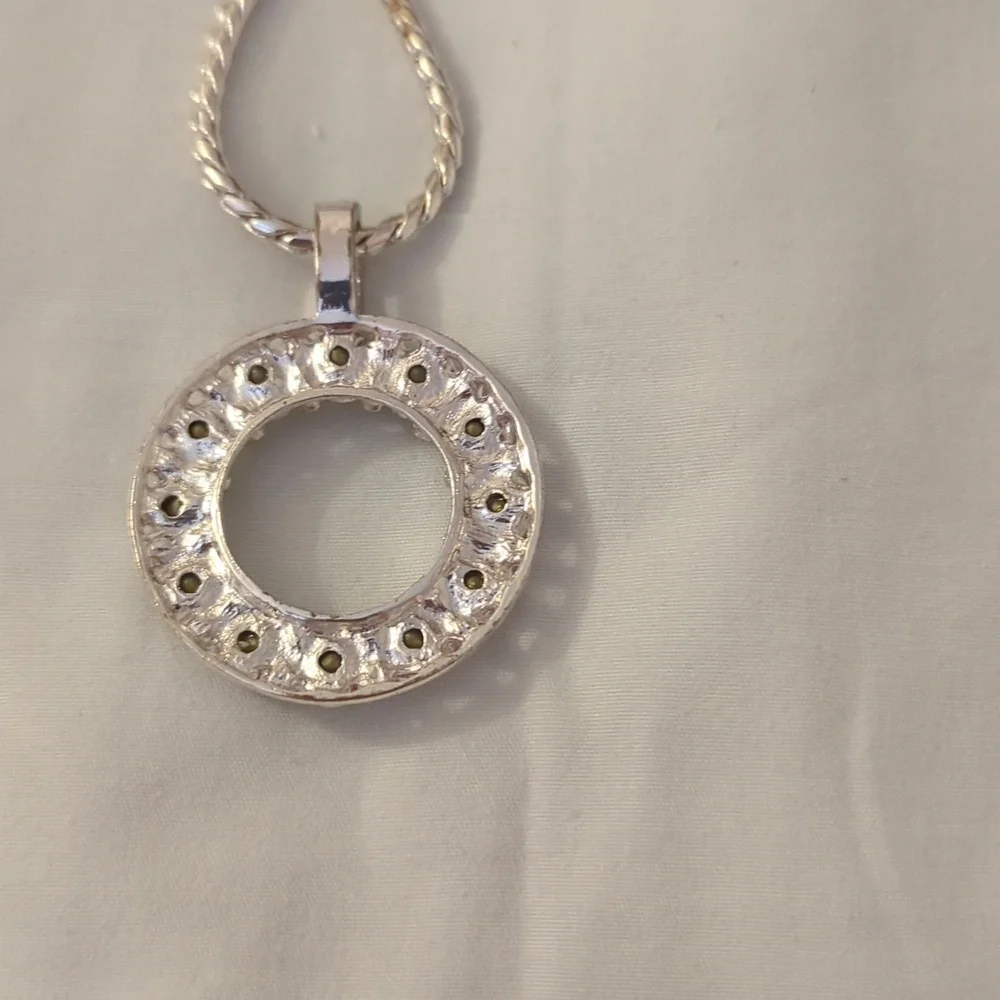 Silver Rhinestone Necklace - Picture 4 of 4